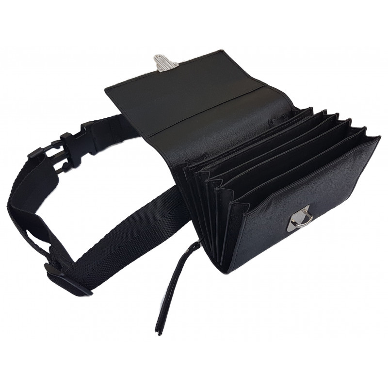 Sacoche en CUIR sans monnayeur 5 PIÈCES fermeture CARTABLE Sacoche en CUIR sans monnayeur 5 PIÈCES fermeture CARTABLE