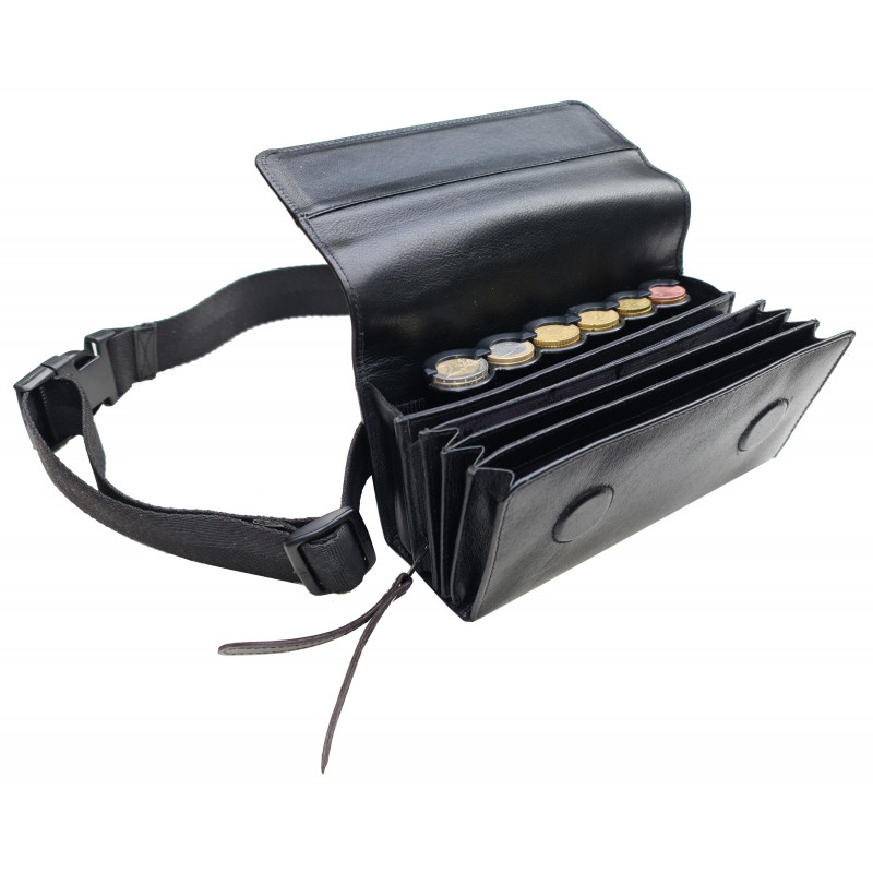 Sacoche Cuir Coffret + Monnayeur 6 Pièces Sacoche Cuir Coffret + Monnayeur 6 Pièces